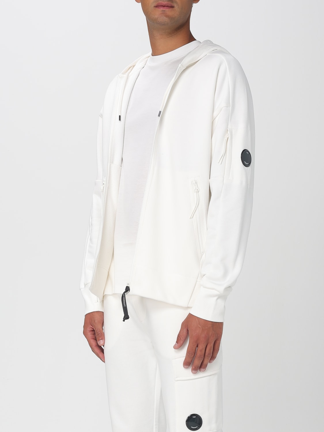 C.P. COMPANY SWEATSHIRT: Sweatshirt homme C.P. Company, Blanc - Img 4