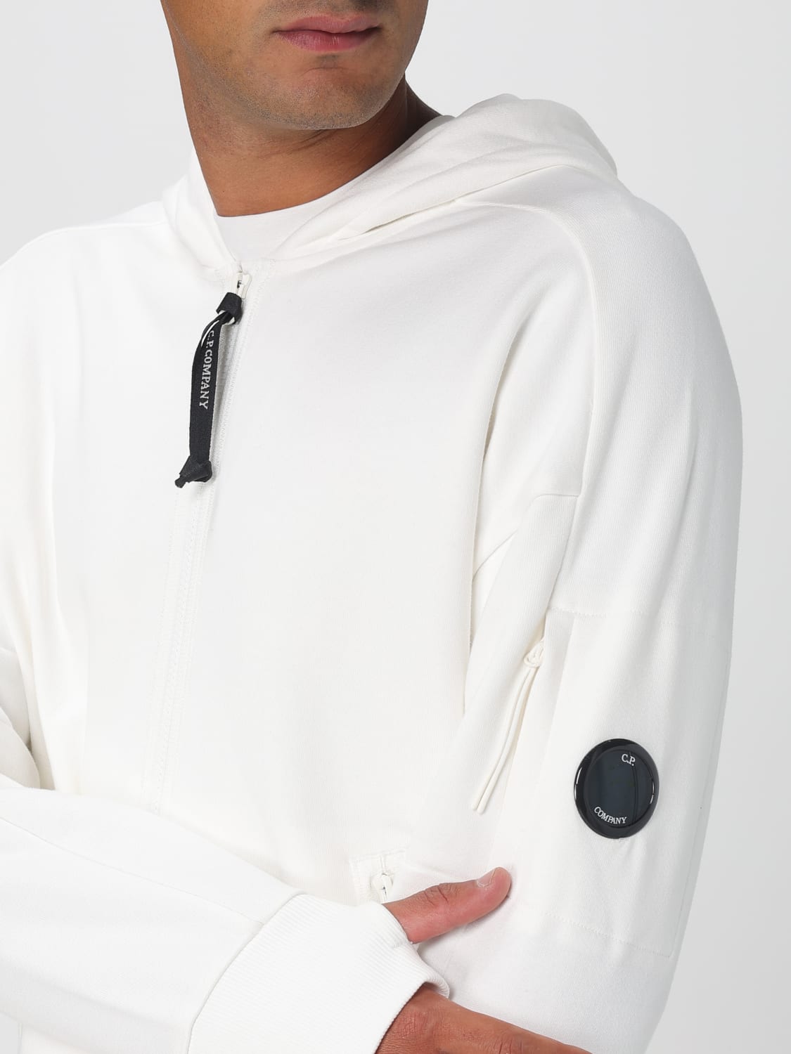 C.P. COMPANY SWEATSHIRT: Sweatshirt homme C.P. Company, Blanc - Img 5