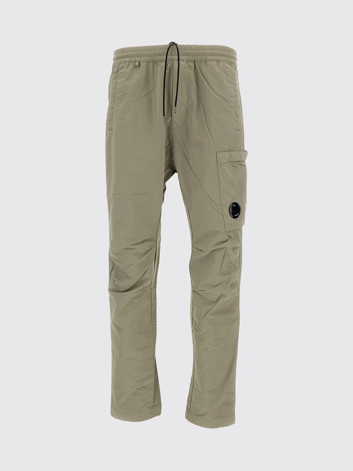 C.P. COMPANY PANTALONI: Pantalone jogging Diagonal Flatt Nylon cargo C.P. Company, Beige - Img 1