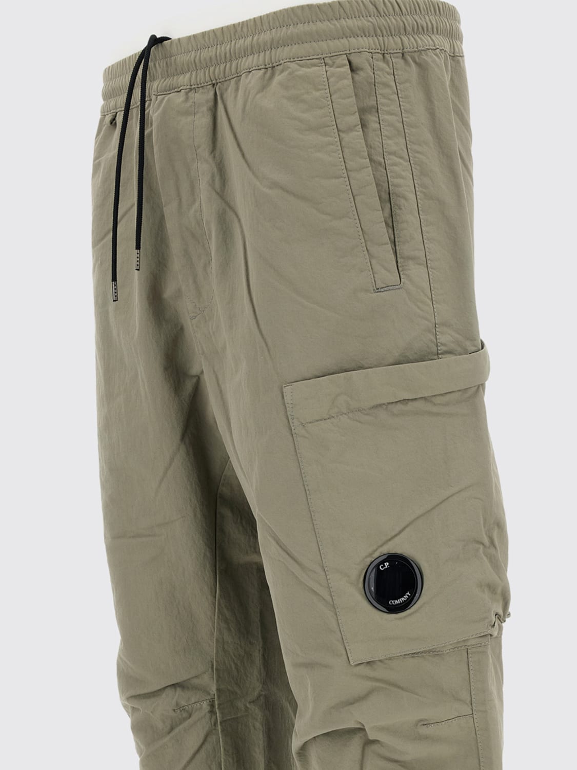 C.P. COMPANY PANTALONI: Pantalone jogging Diagonal Flatt Nylon cargo C.P. Company, Beige - Img 3