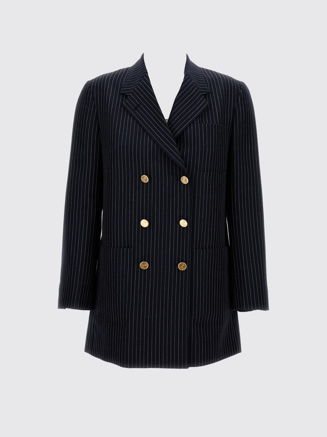 THOM BROWNE VESTE: Blazer femme Thom Browne, Bleu - Img 2