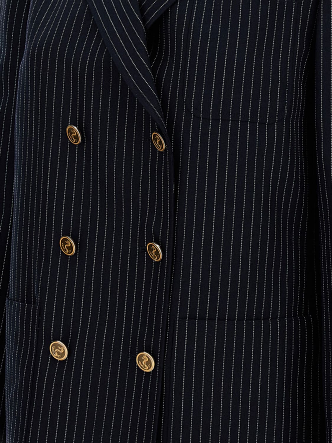 THOM BROWNE VESTE: Blazer femme Thom Browne, Bleu - Img 4