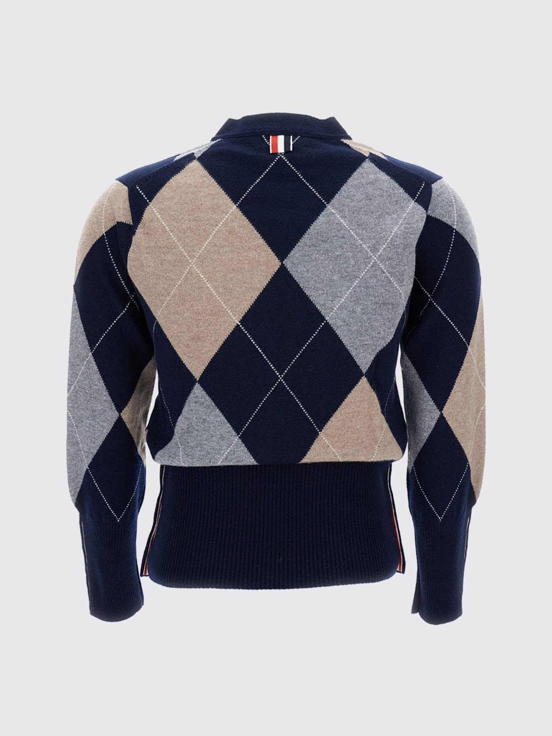 THOM BROWNE PULL: Pull femme Thom Browne, Bleu - Img 3