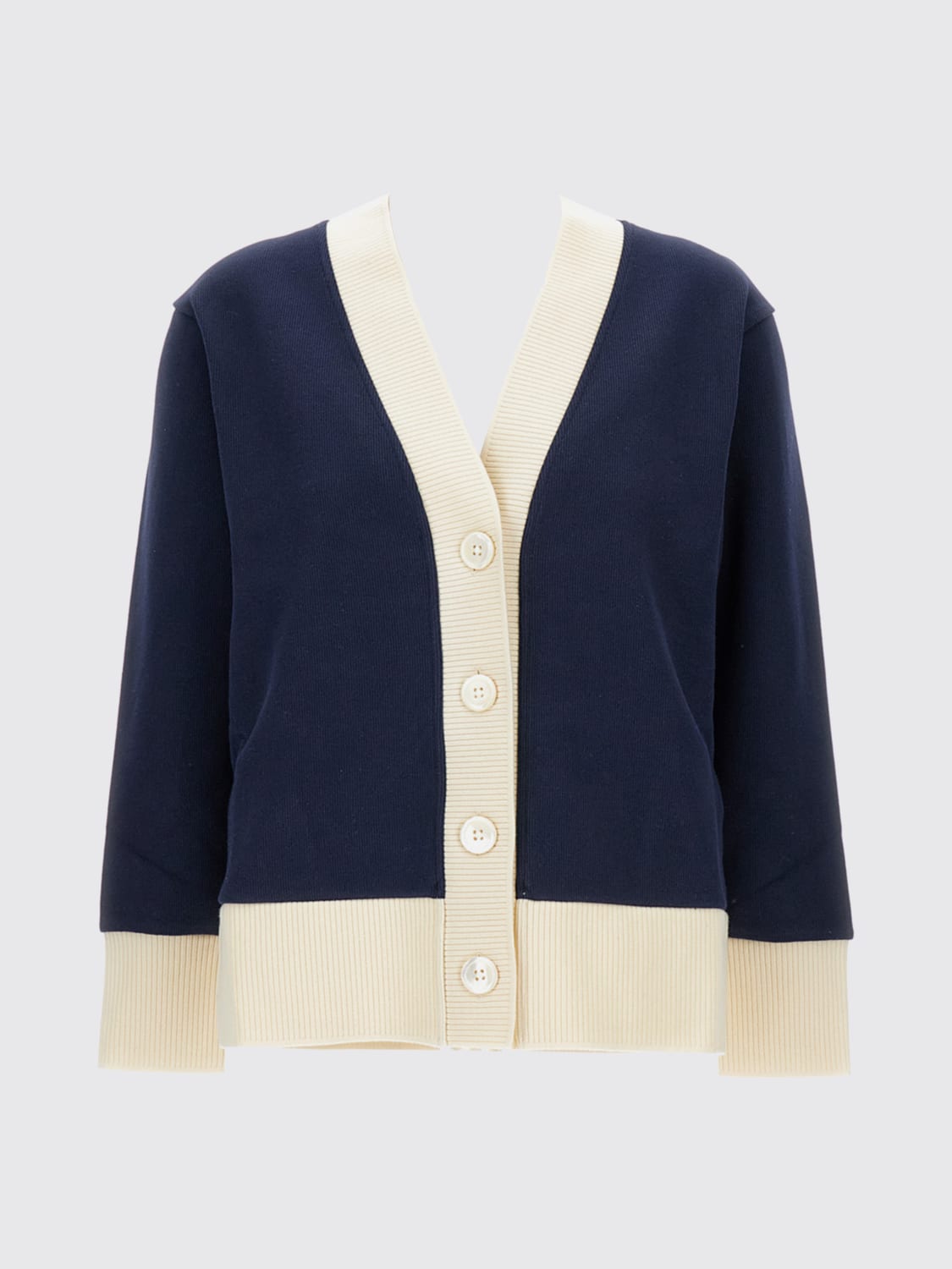 THOM BROWNE PULL: Pull femme Thom Browne, Bleu - Img 2