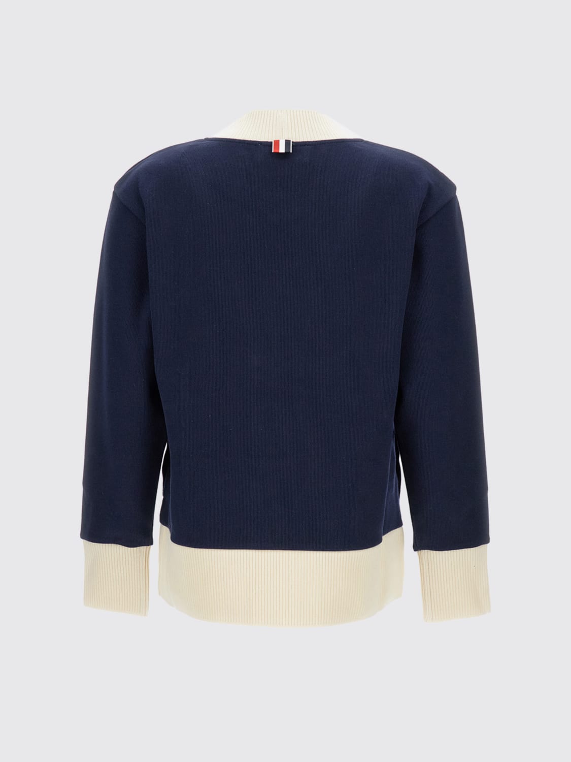 THOM BROWNE PULL: Pull femme Thom Browne, Bleu - Img 3