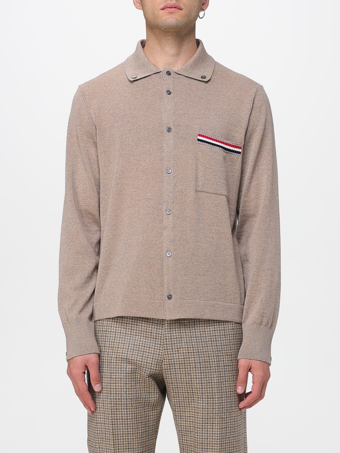 THOM BROWNE SHIRT: Sweater men Thom Browne, Beige - Img 1