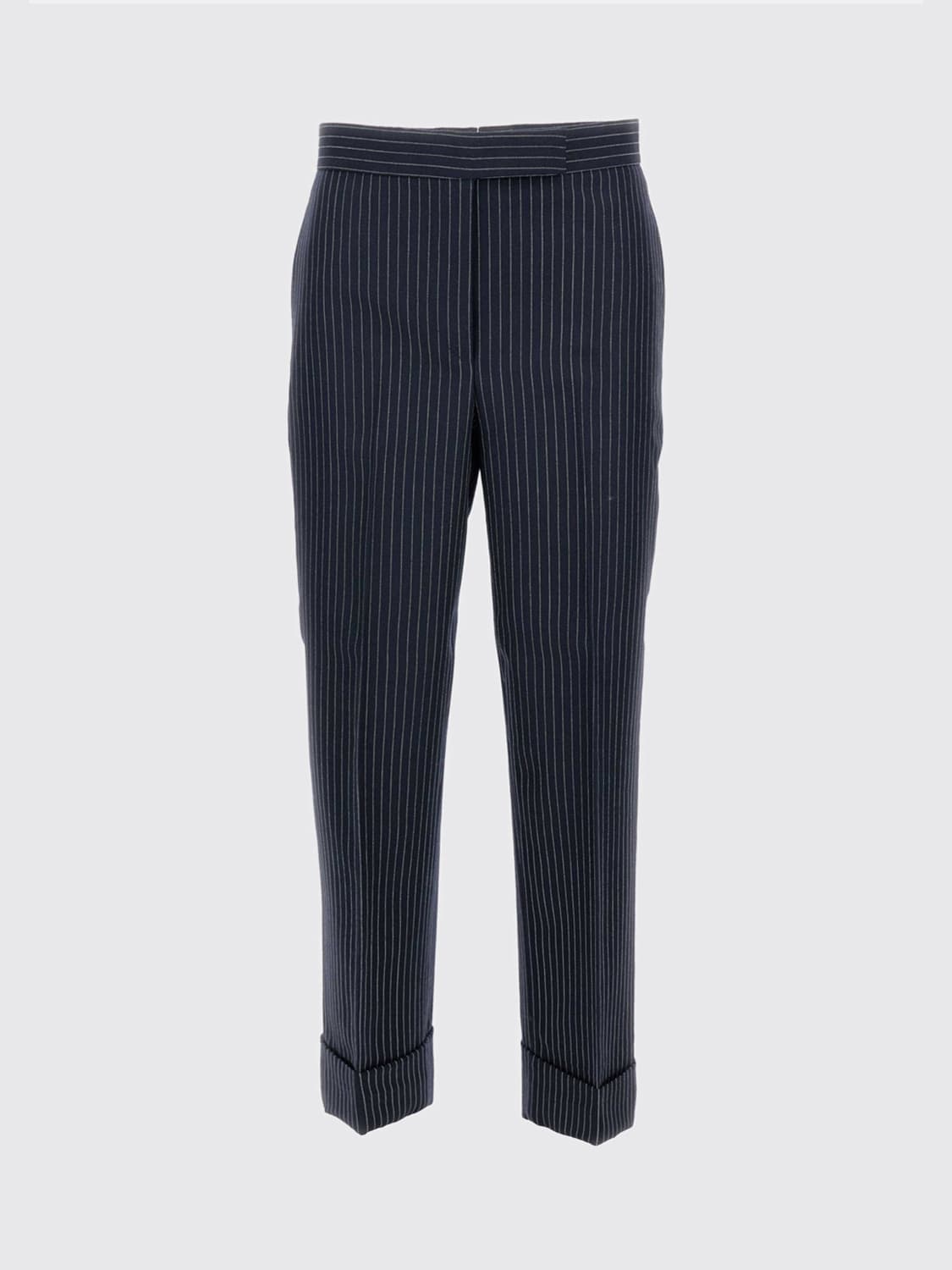 THOM BROWNE PANTALONES: Pantalón mujer Thom Browne, Azul Oscuro - Img 1