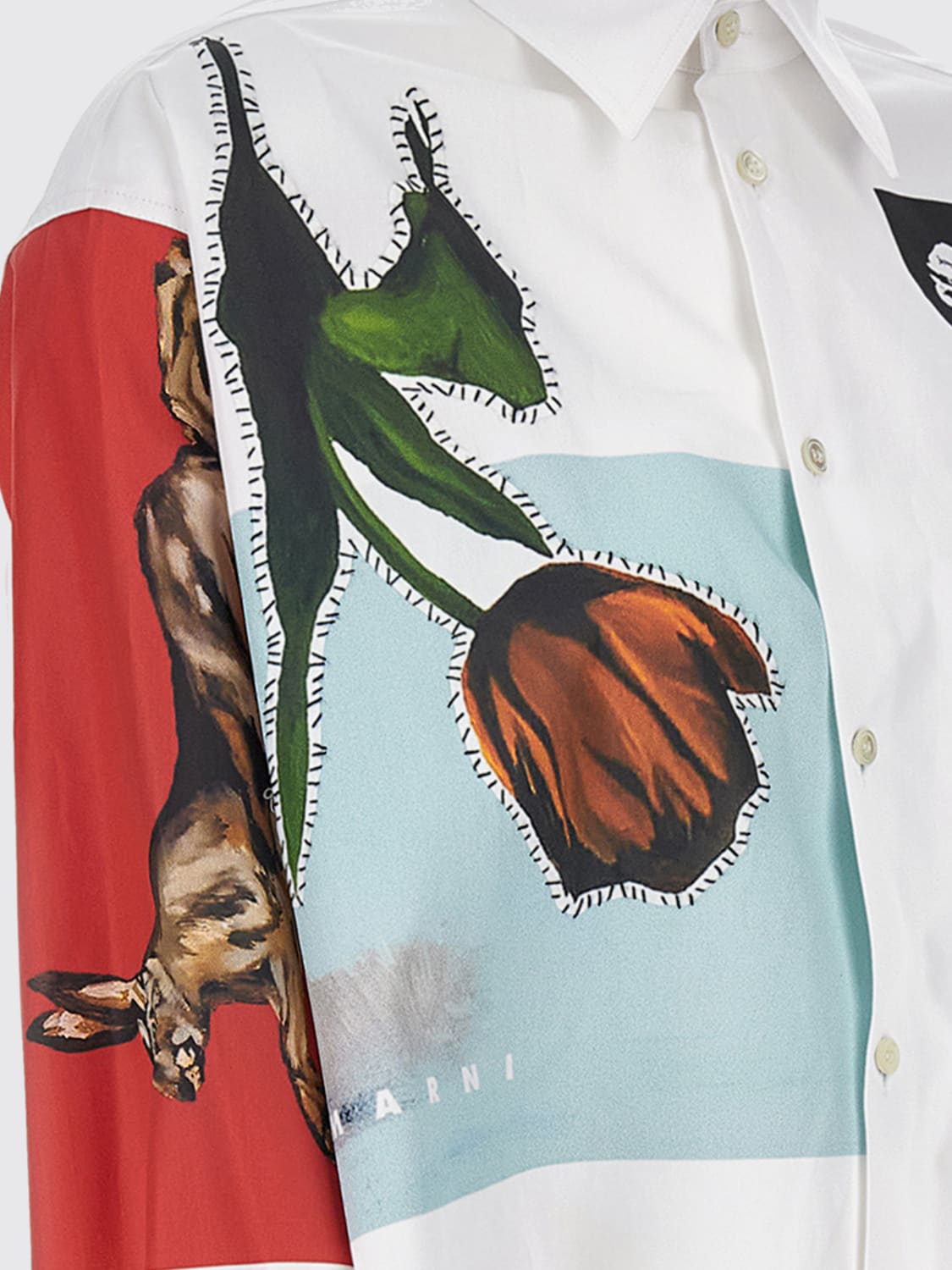 MARNI HEMDBLUSE: Hemdbluse damen Marni, Weiß - Img 3