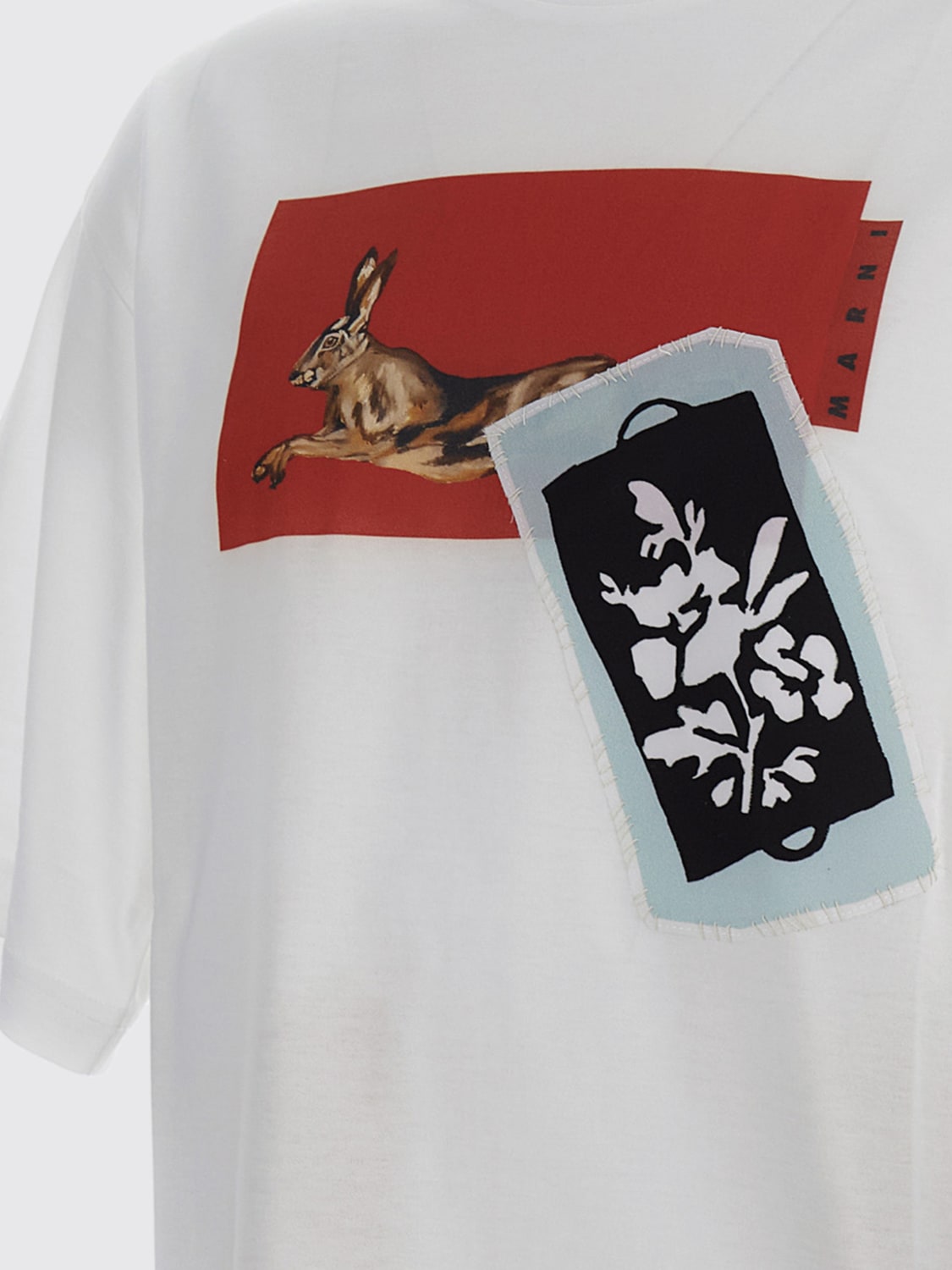 MARNI Tシャツ: Tシャツ メンズ Marni, ホワイト - Img 3