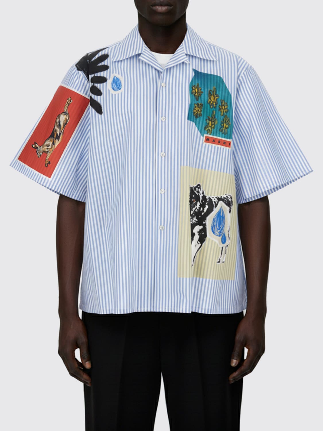 MARNI CAMISA: Jersey hombre Marni, Azul Claro - Img 1