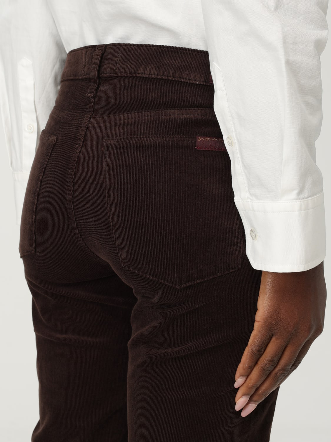 7 FOR ALL MANKIND JEANS: Jeans woman 7 For All Mankind, Brown - Img 3