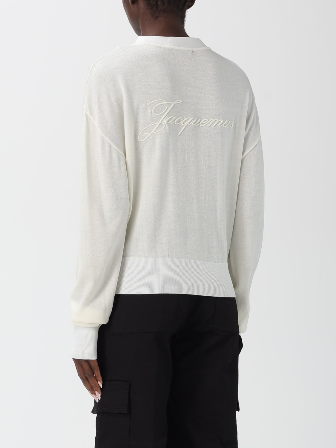 JACQUEMUS SWEATER: Sweater woman Jacquemus, White - Img 3