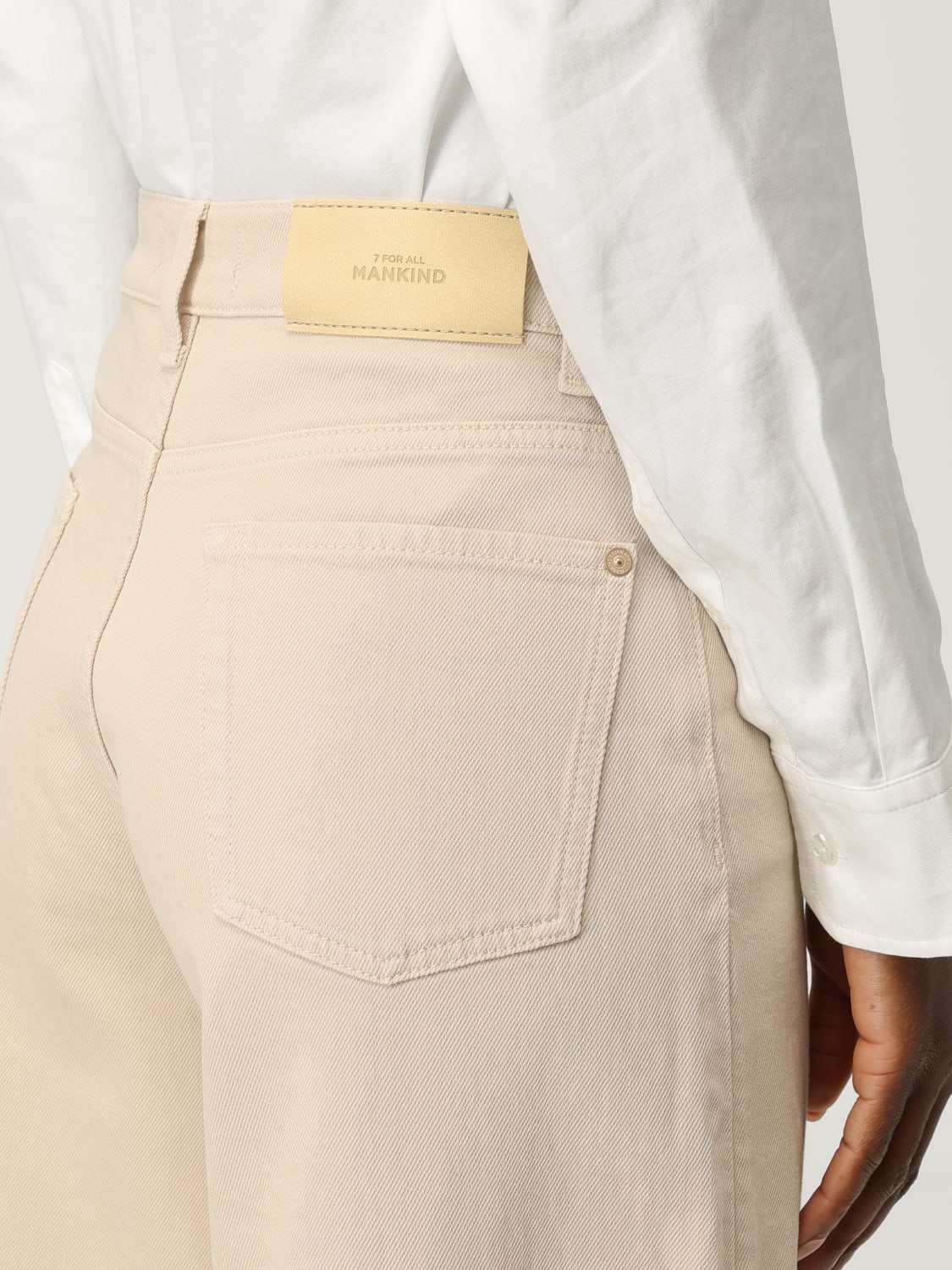 7 FOR ALL MANKIND JEANS: Jeans damen 7 For All Mankind, Cream - Img 3