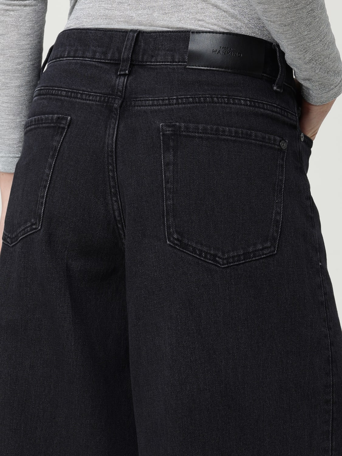 7 FOR ALL MANKIND JEANS: Jeans damen 7 For All Mankind, Schwarz - Img 3