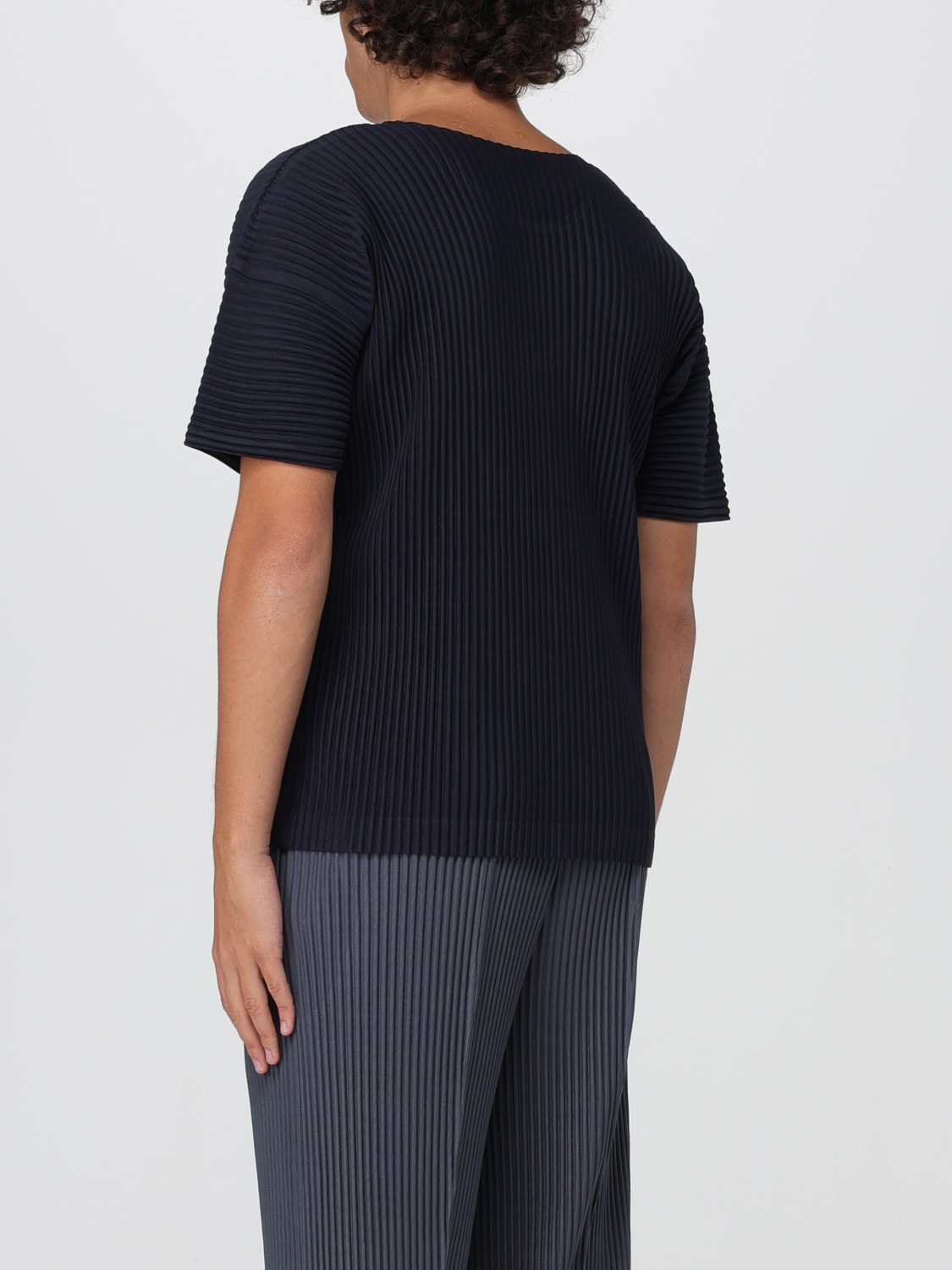 HOMME PLISSE' ISSEY MIYAKE T-SHIRT: T-shirt homme Homme Plisse' Issey Miyake, Bleu - Img 3