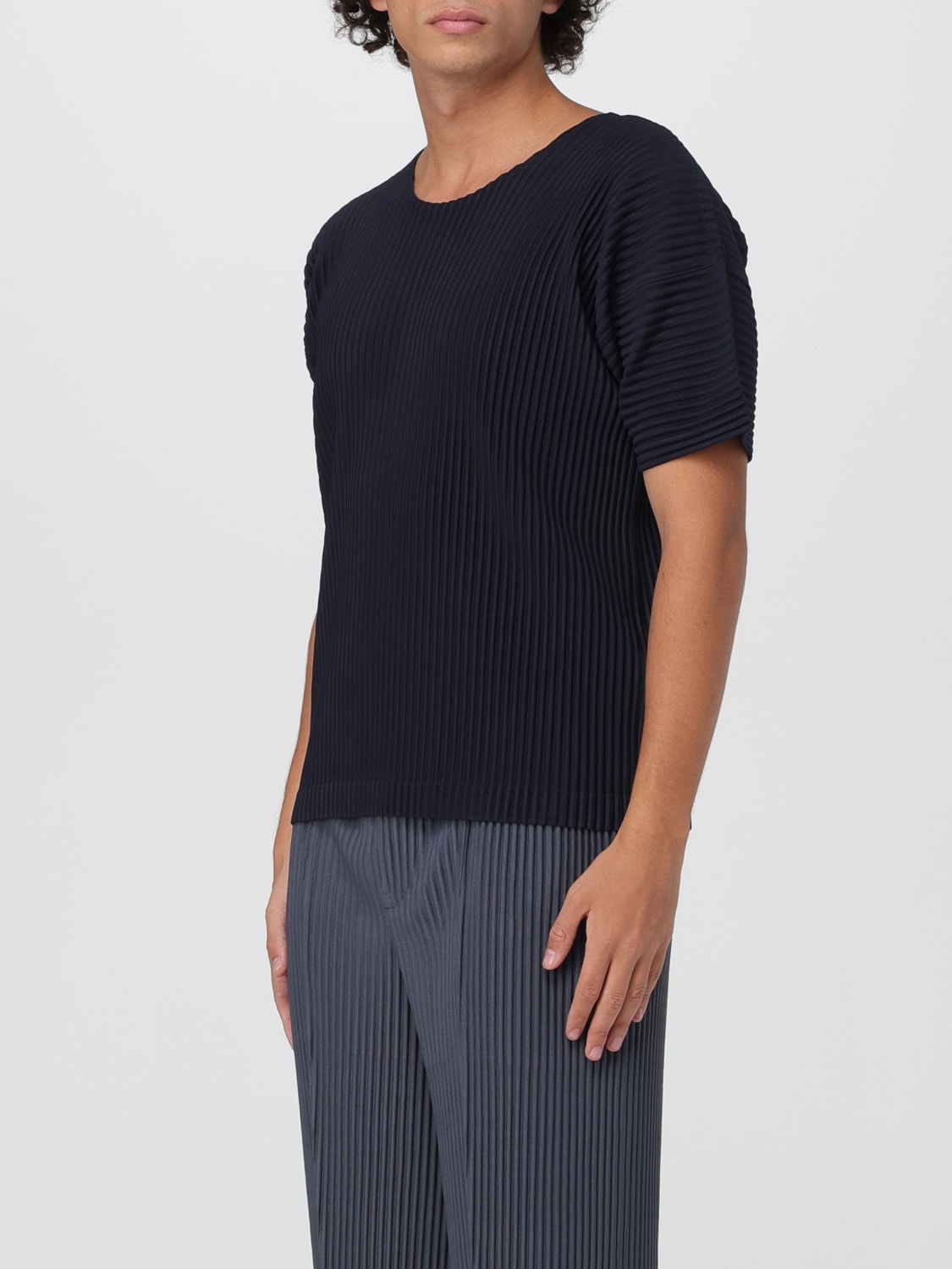 HOMME PLISSE' ISSEY MIYAKE T-SHIRT: T-shirt homme Homme Plisse' Issey Miyake, Bleu - Img 4
