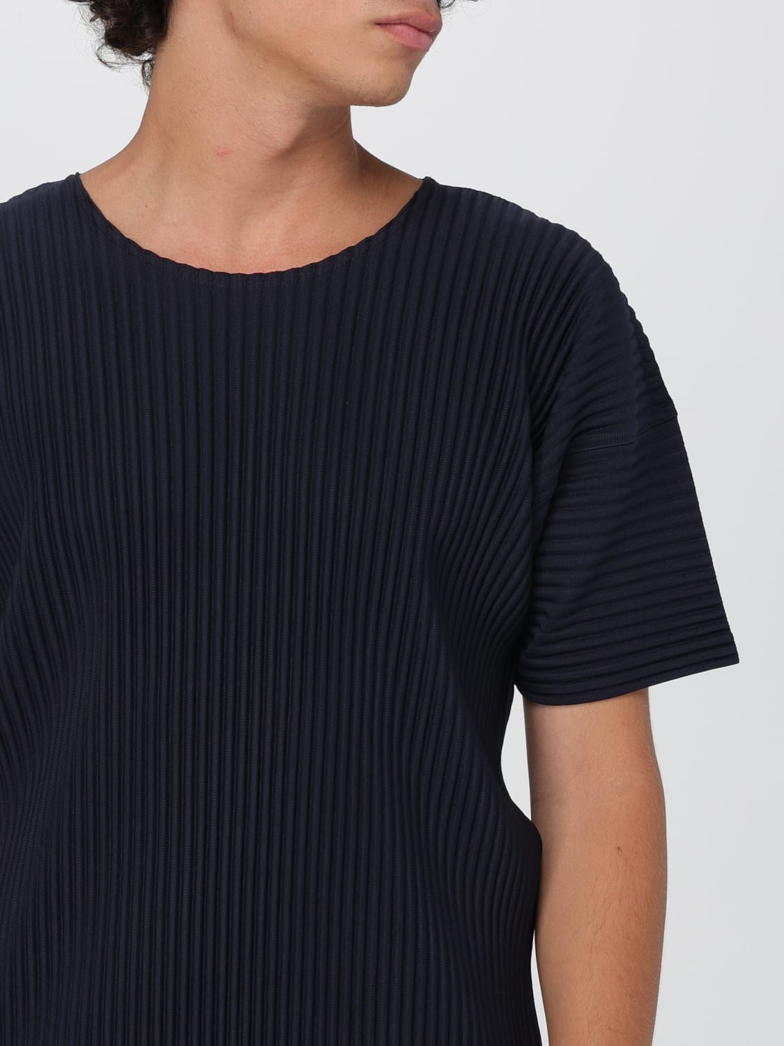 HOMME PLISSE' ISSEY MIYAKE T-SHIRT: T-shirt homme Homme Plisse' Issey Miyake, Bleu - Img 5