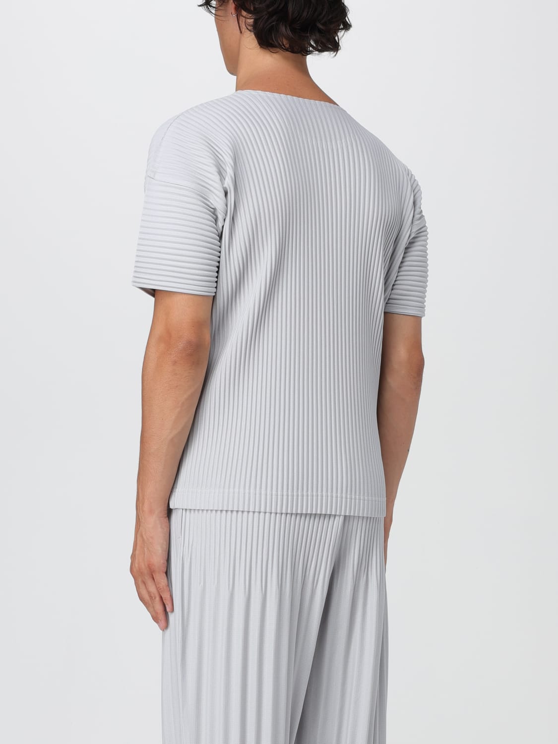 HOMME PLISSE' ISSEY MIYAKE T恤: T恤 男士 Homme Plisse' Issey Miyake, 灰色 - Img 3