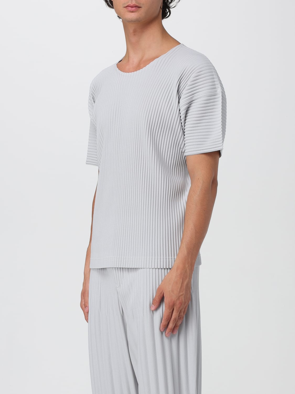 HOMME PLISSE' ISSEY MIYAKE T恤: T恤 男士 Homme Plisse' Issey Miyake, 灰色 - Img 4