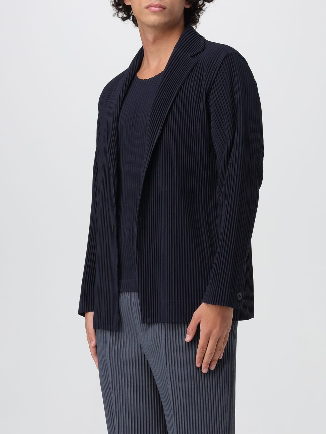 HOMME PLISSE' ISSEY MIYAKE JACKE: Mantel herren Homme Plisse' Issey Miyake, Blau - Img 4