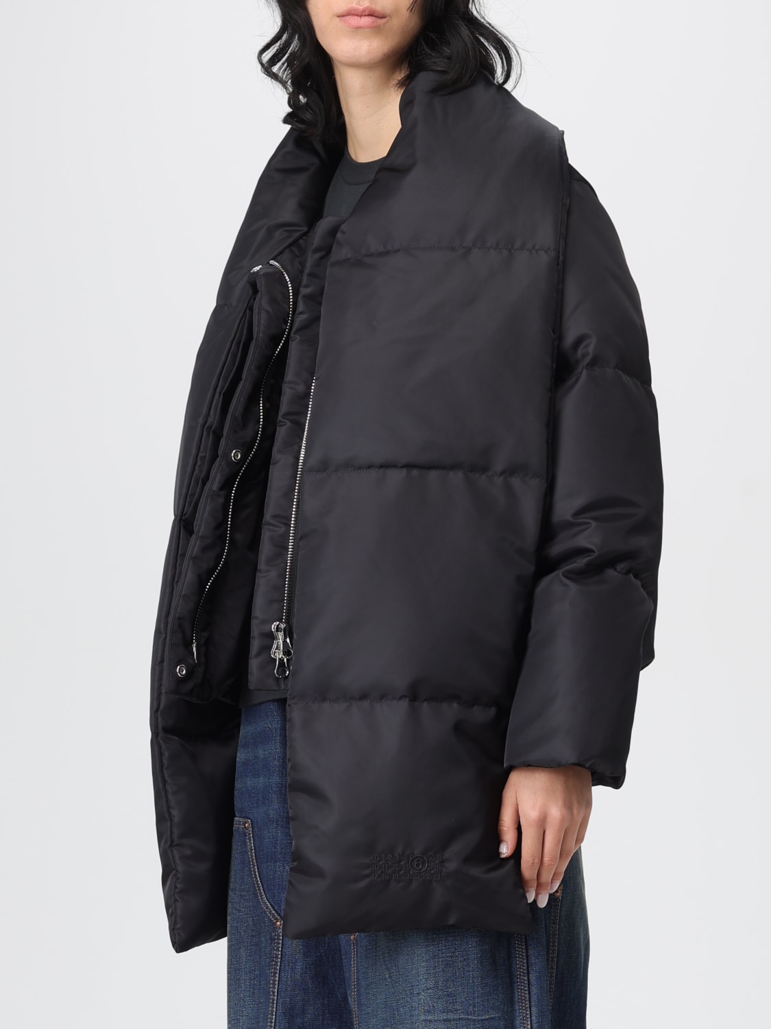 MM6 MAISON MARGIELA CHAQUETA: Abrigo mujer Mm6 Maison Margiela, Negro - Img 4