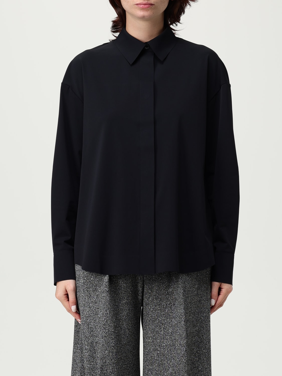 MM MAX MARA CAMISA: Camisa mujer Mm Max Mara, Negro - Img 1