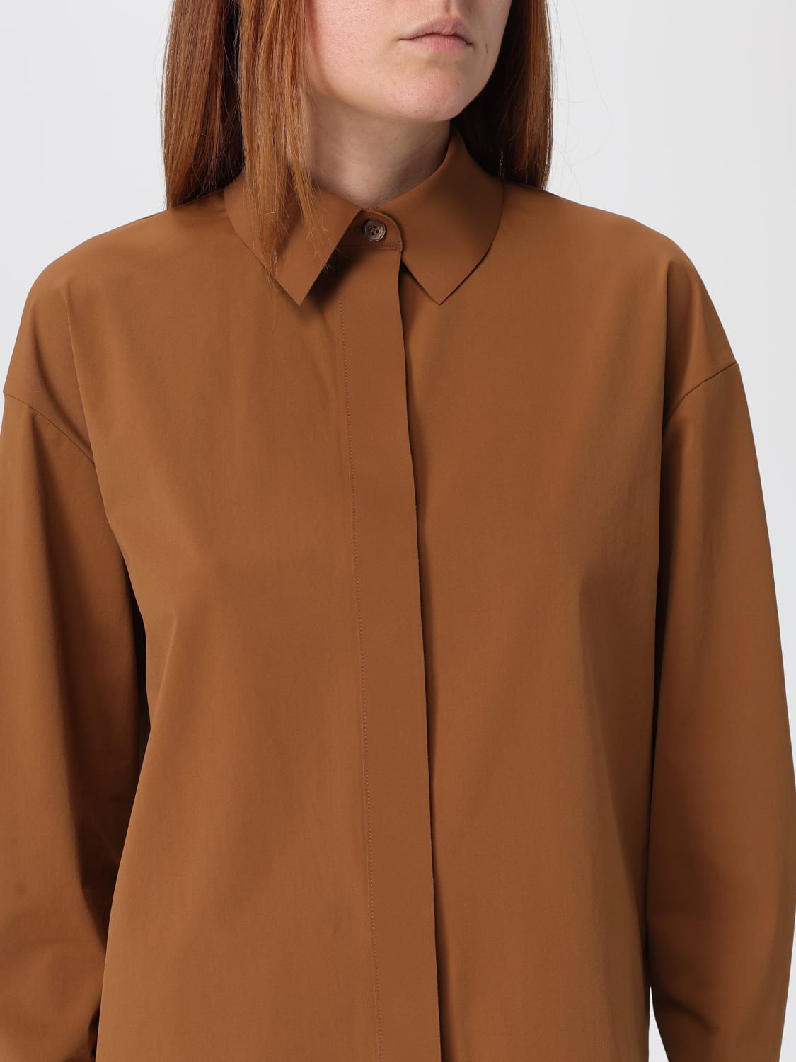 MM MAX MARA CAMISA: Camisa mujer Mm Max Mara, Marrón - Img 5