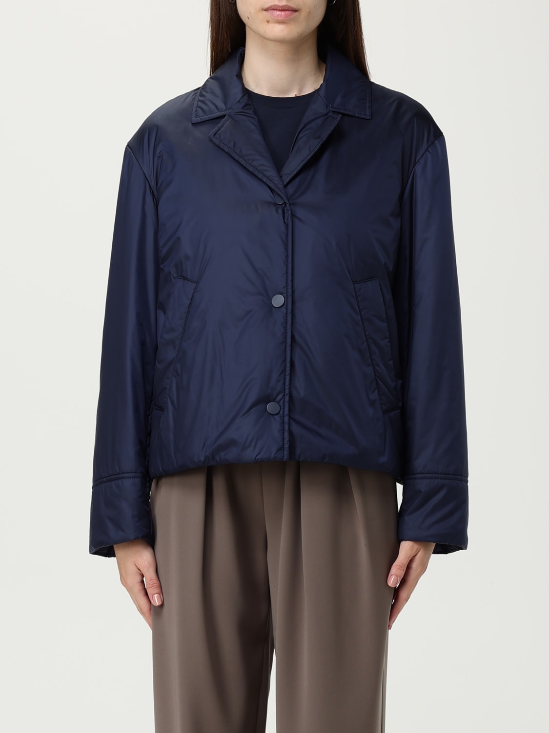 MM MAX MARA JACKET: Coat woman Mm Max Mara, Blue - Img 1