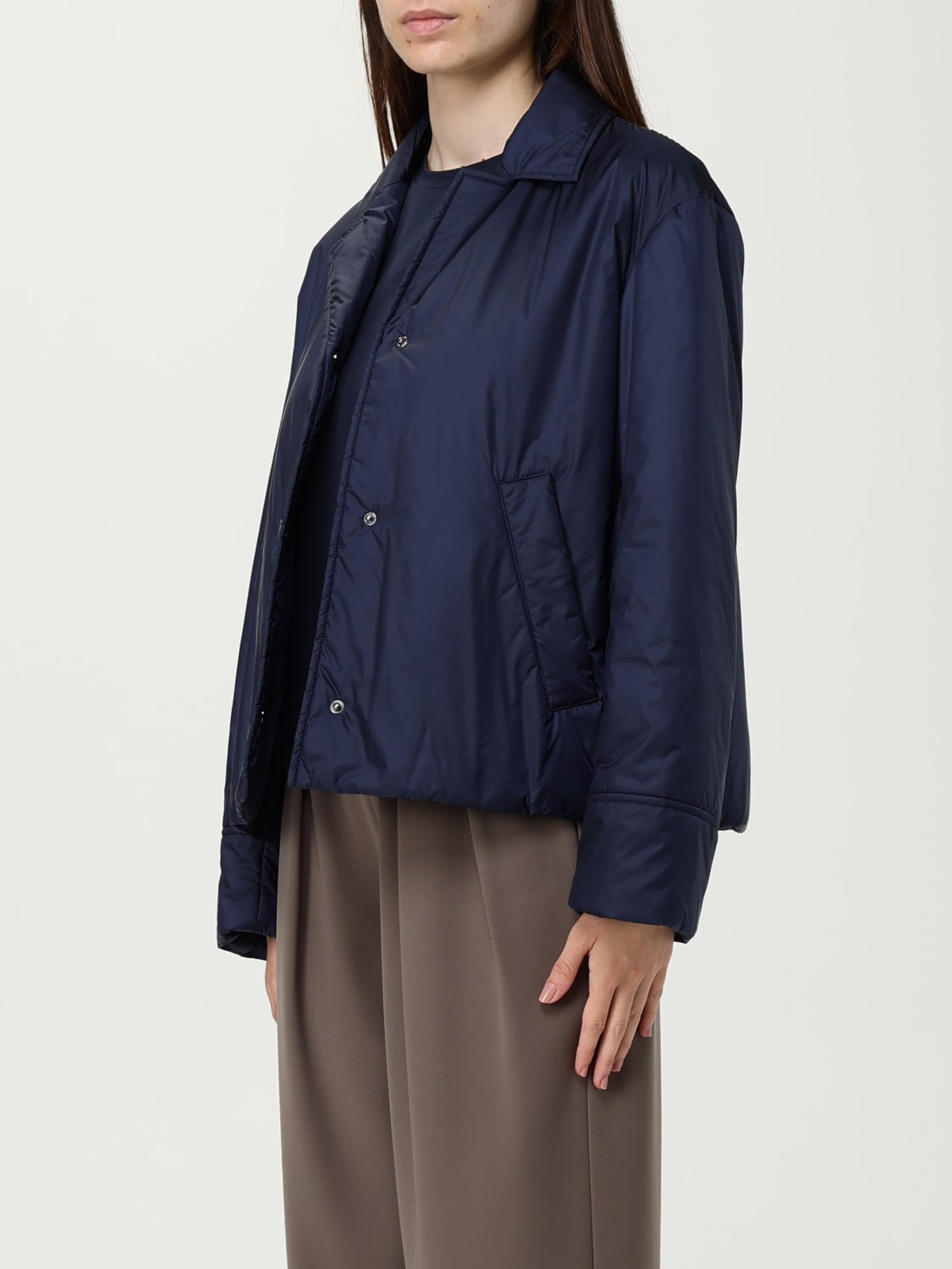 MM MAX MARA JACKET: Coat woman Mm Max Mara, Blue - Img 4