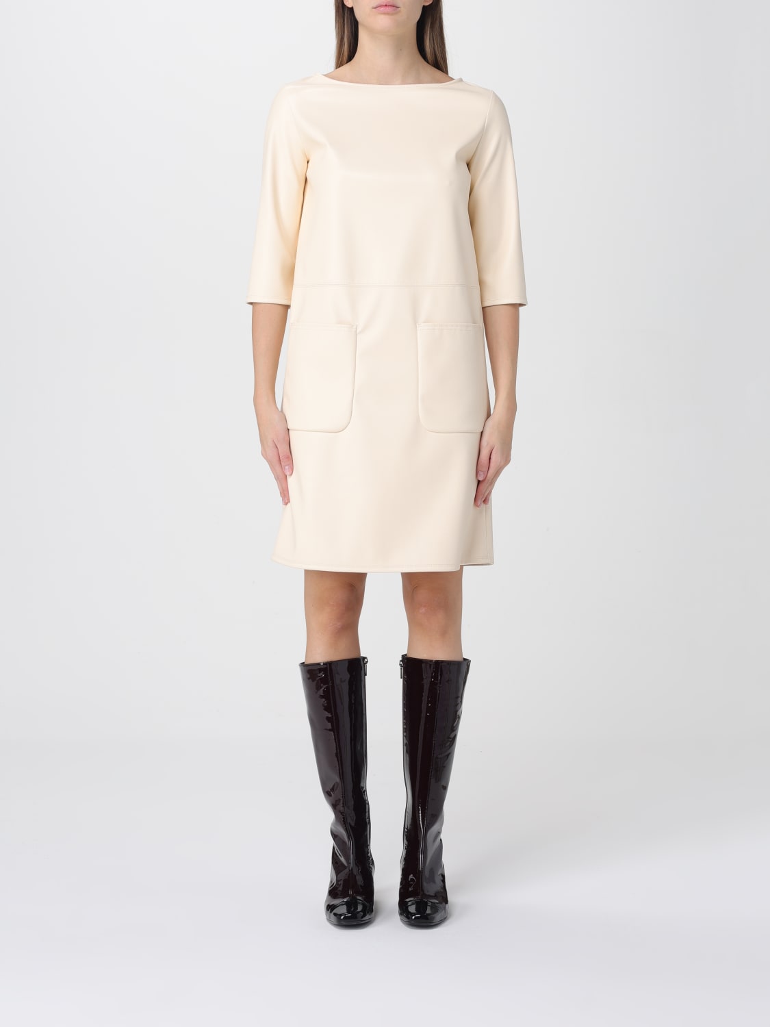 MM MAX MARA KLEID: Kleider damen Mm Max Mara, Yellow Cream - Img 1