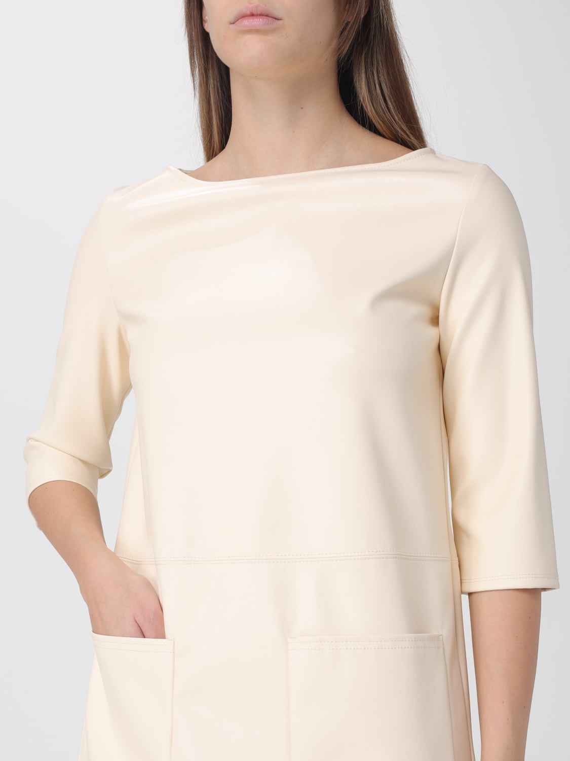 MM MAX MARA KLEID: Kleider damen Mm Max Mara, Yellow Cream - Img 4