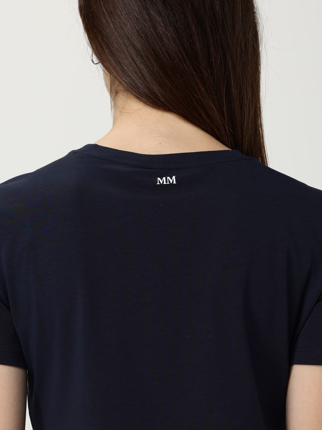 MM MAX MARA T-SHIRT: T-shirt woman Mm Max Mara, Blue - Img 5