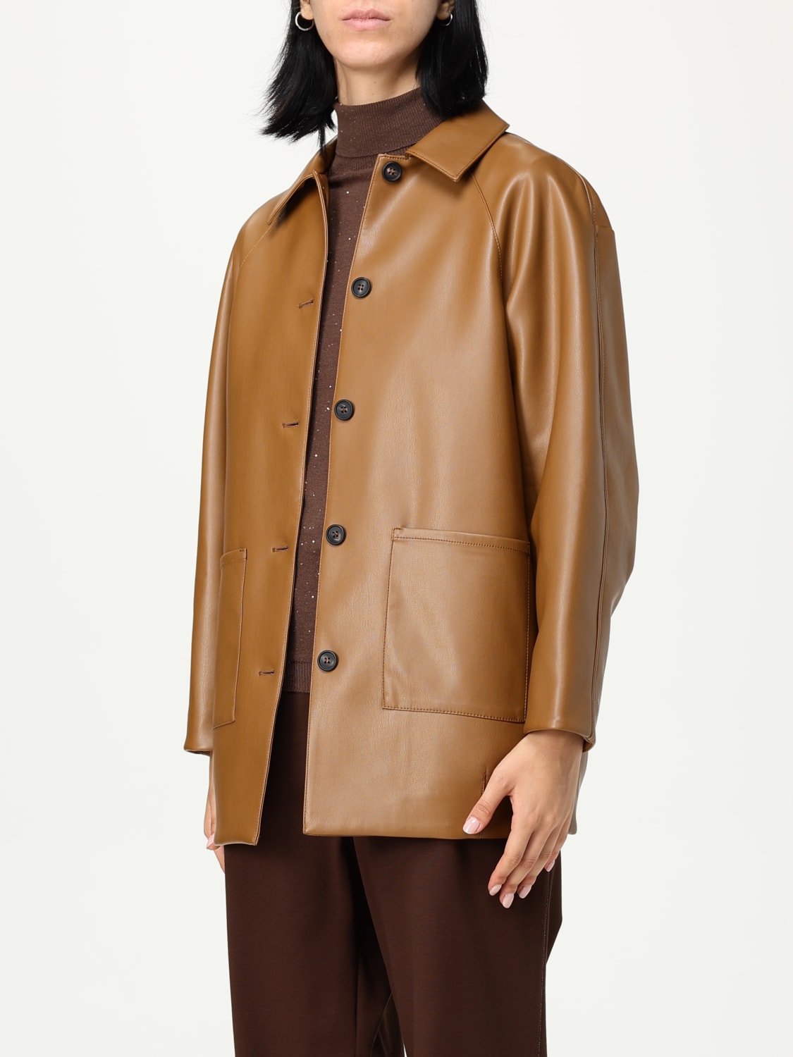 MM MAX MARA JACKET: Blazer woman Mm Max Mara, Brown - Img 3