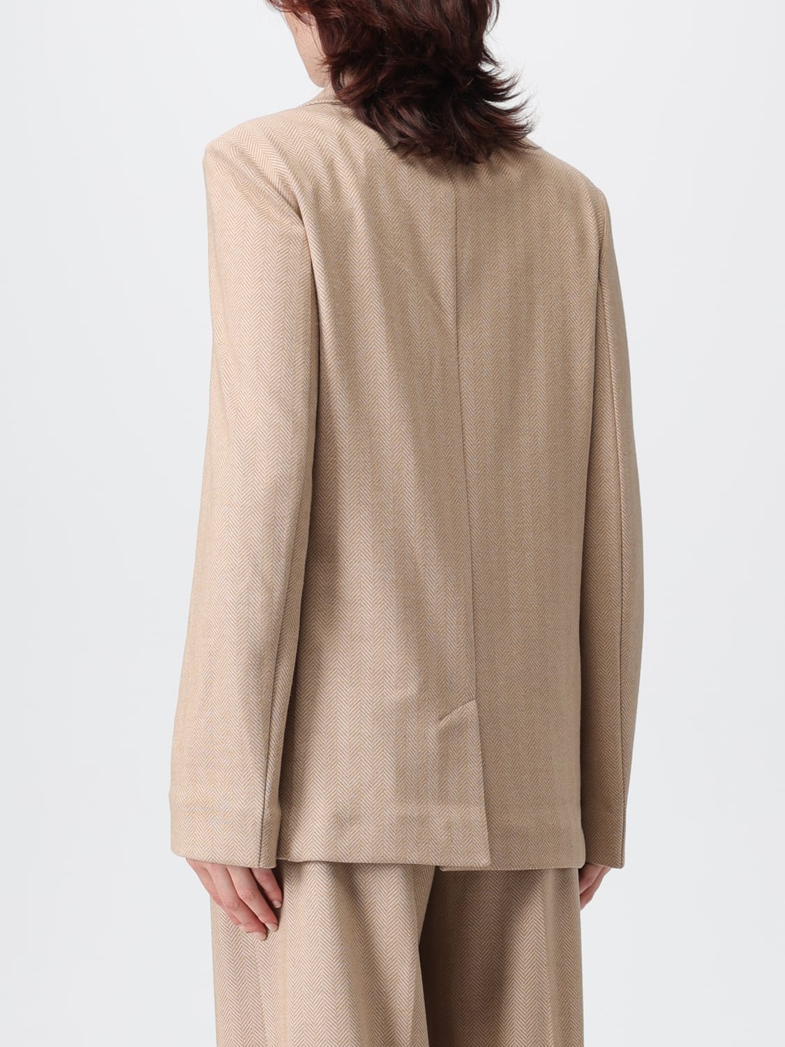 MM MAX MARA VESTE: Blazer femme Mm Max Mara, Beige - Img 3