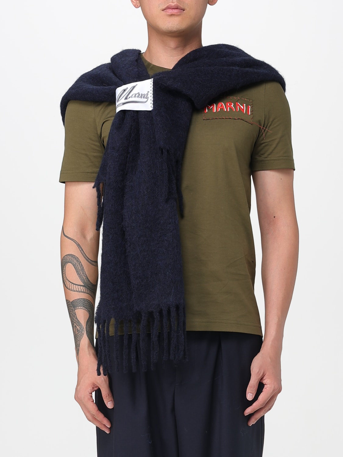 MARNI BUFANDA: Bufanda hombre Marni, Negro - Img 2