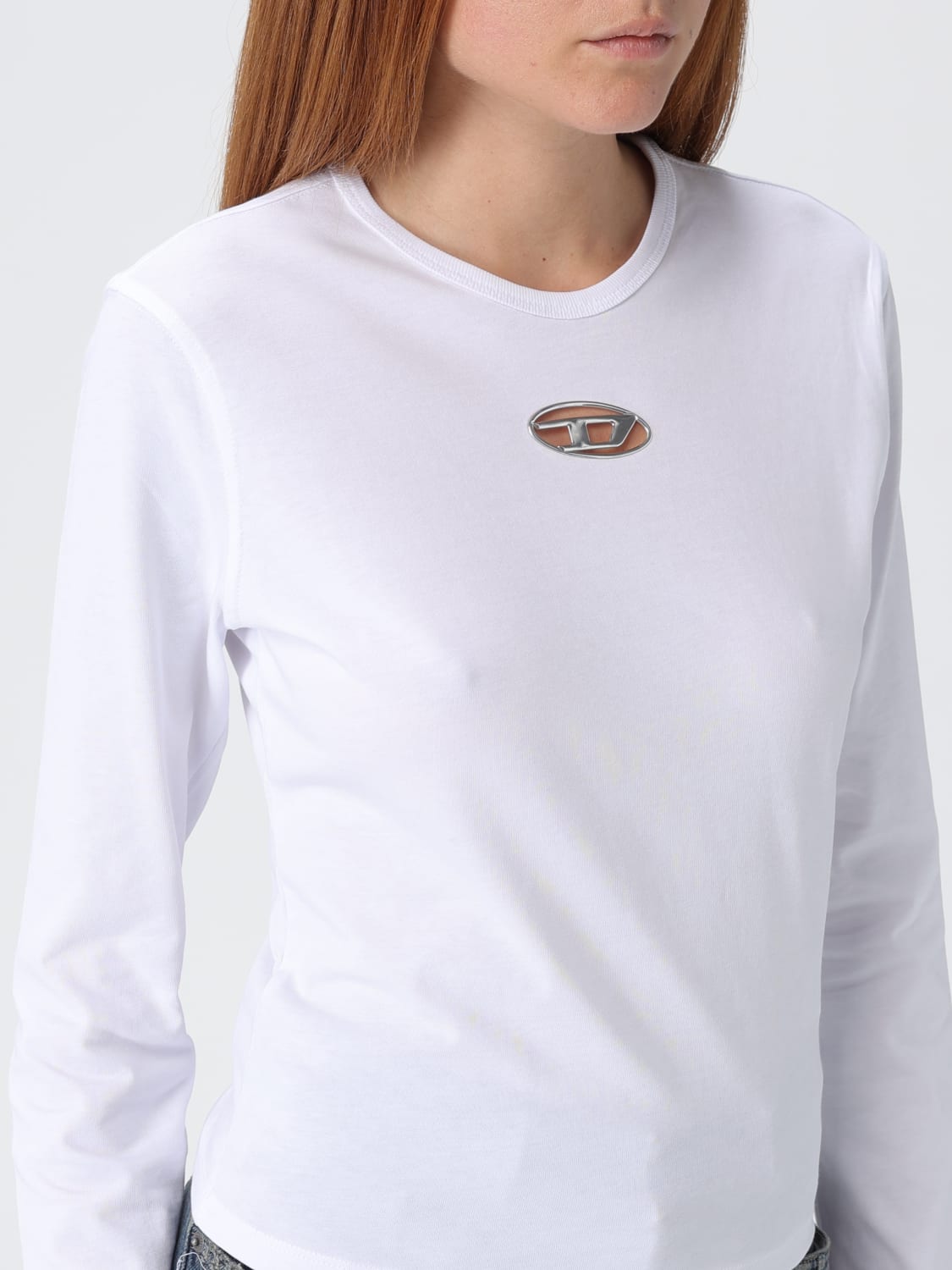 DIESEL T-SHIRT: T-shirt woman Diesel, White - Img 3