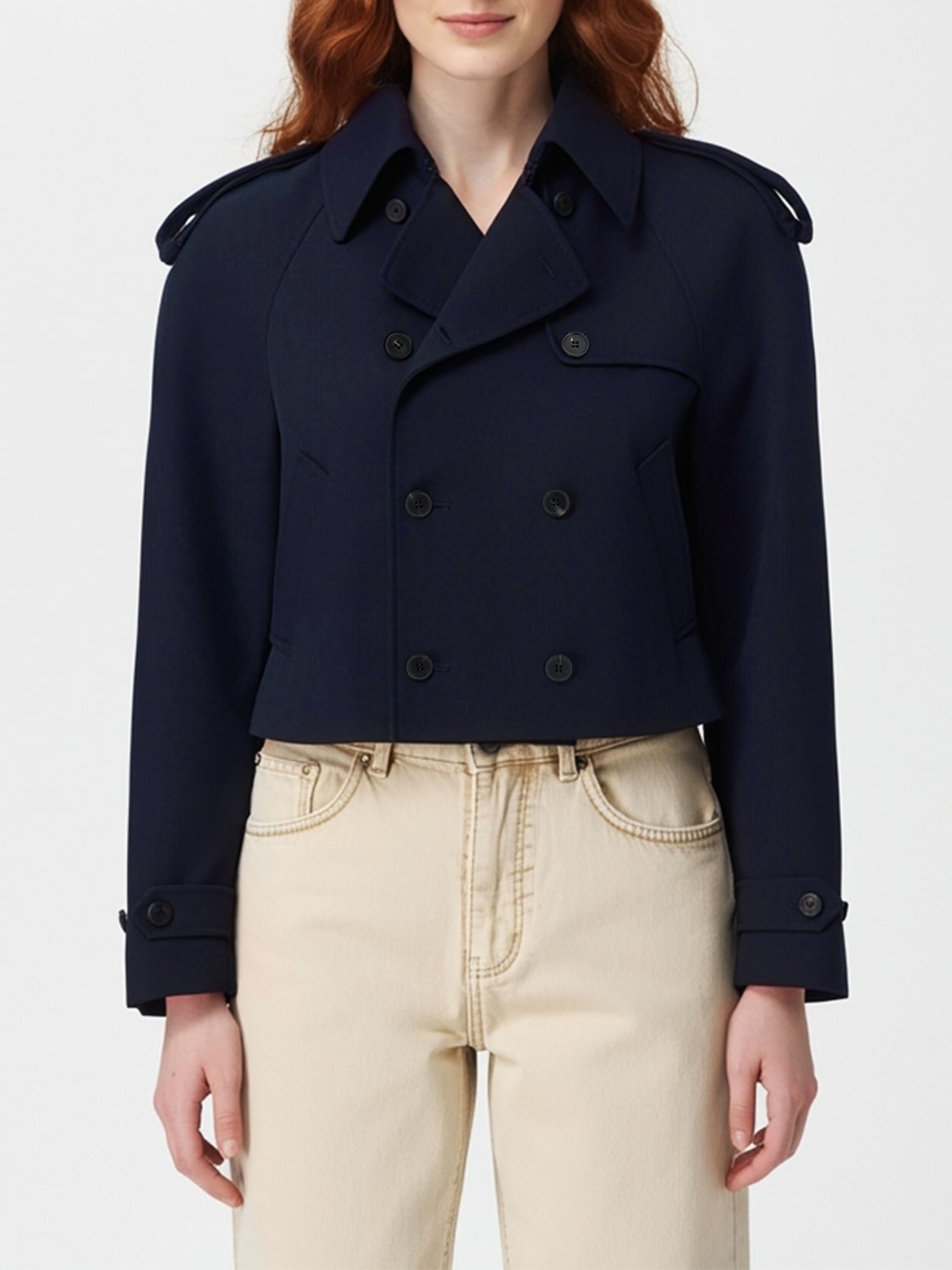 MCQUEEN JACKET: Blazer woman McQueen, Blue - Img 1