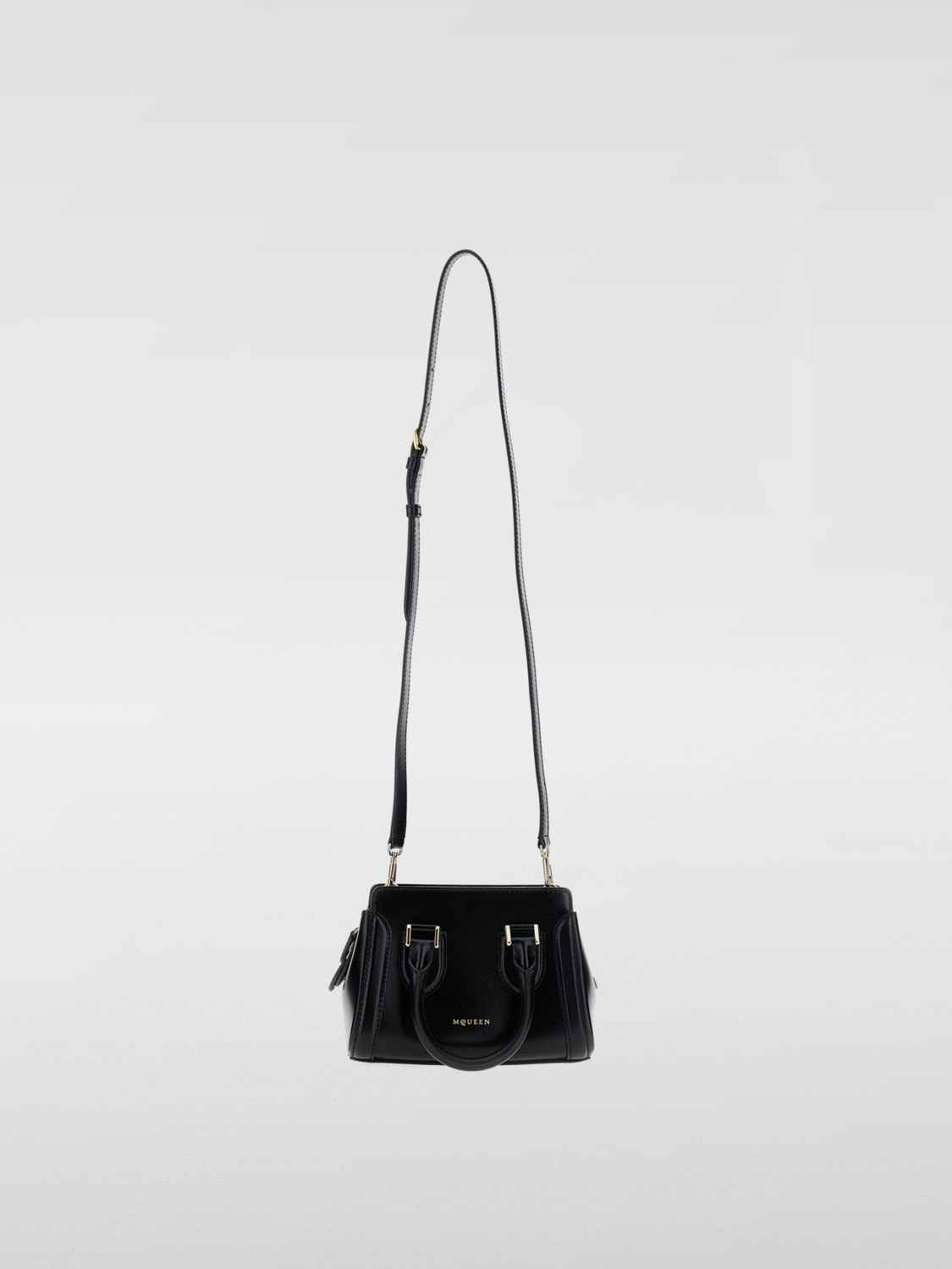 MCQUEEN MINI BAG: Shoulder bag woman McQueen, Black - Img 1