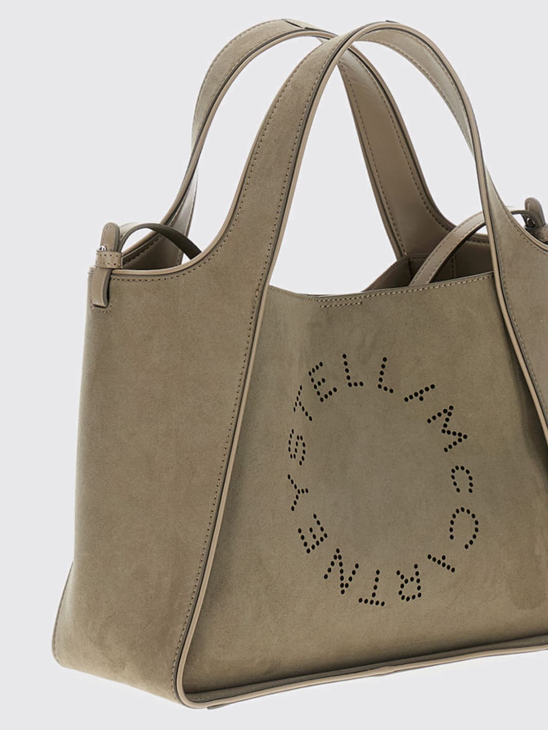 STELLA MCCARTNEY BORSA A MANO: Borsa Stella McCartney in camoscio sintetico , Verde - Img 3