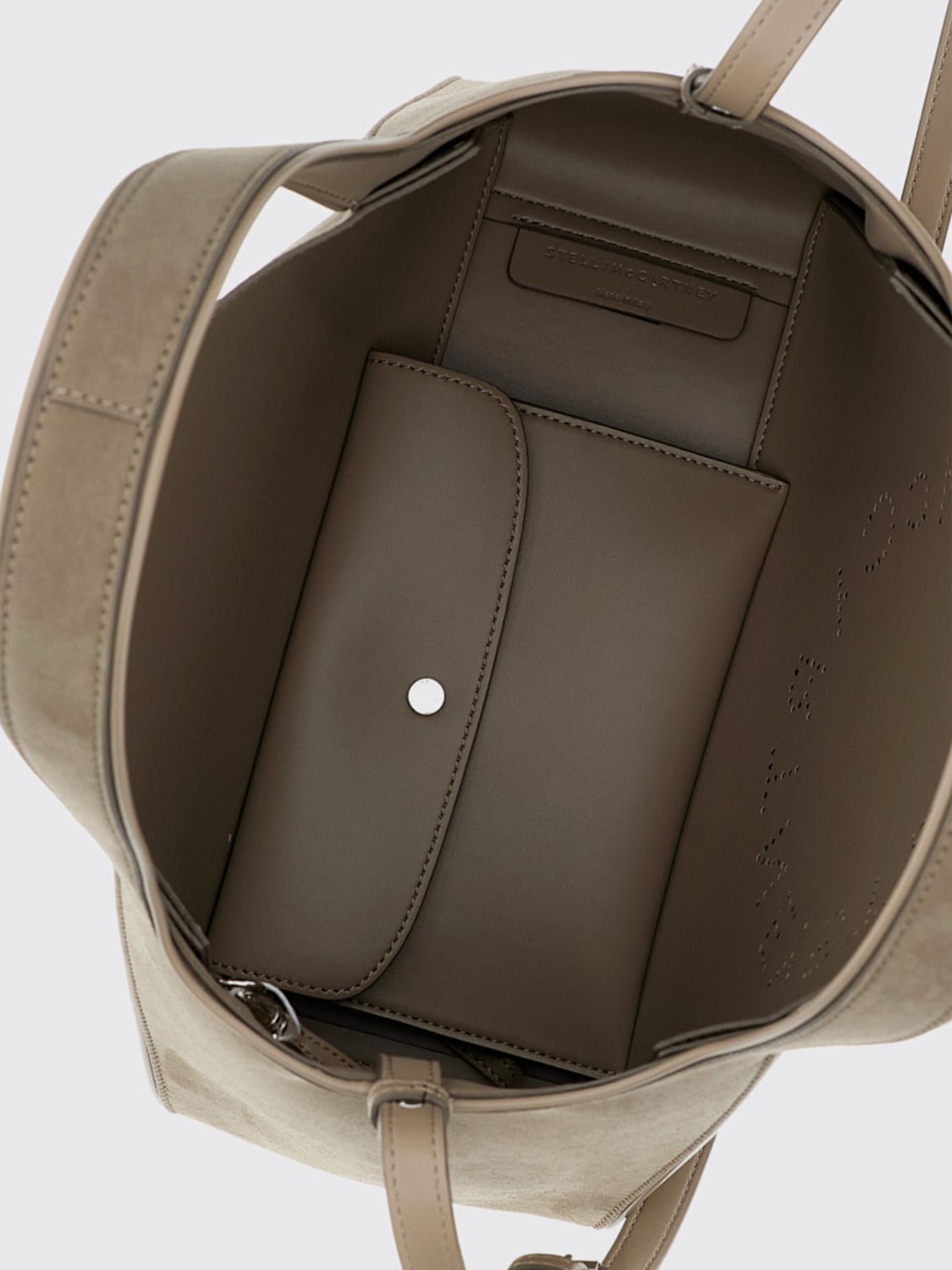 STELLA MCCARTNEY BORSA A MANO: Borsa Stella McCartney in camoscio sintetico , Verde - Img 4