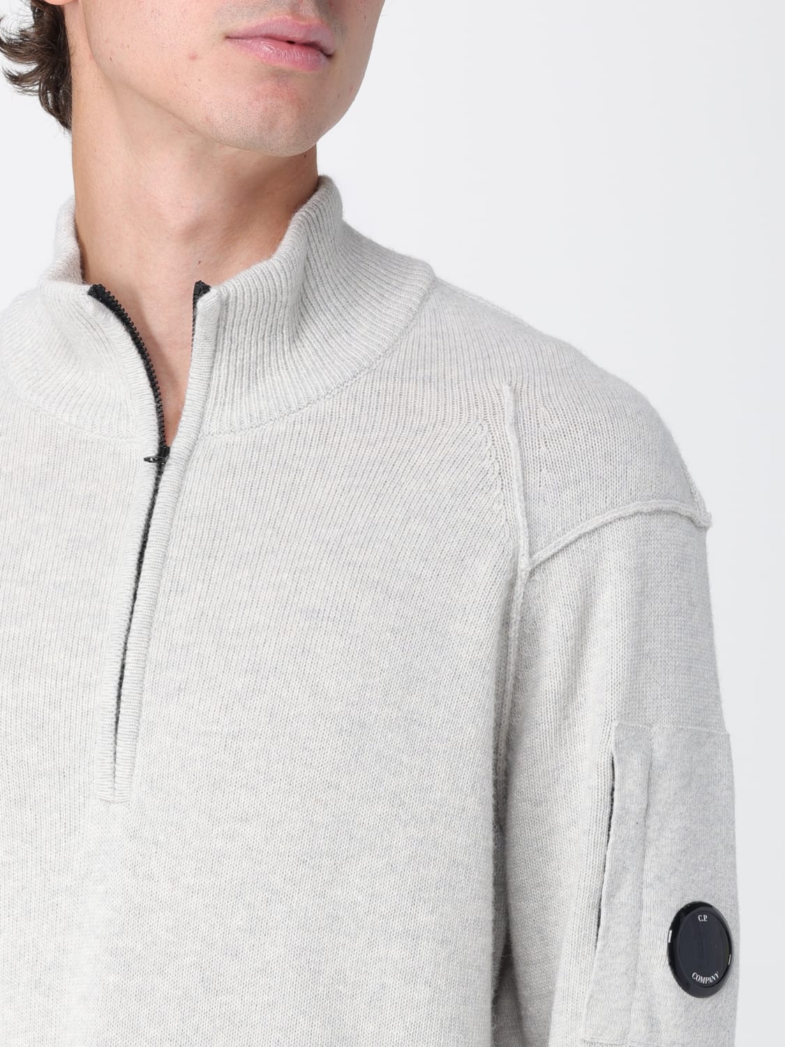 C.P. COMPANY SWEATER: Sweater men C.P. Company, White - Img 4