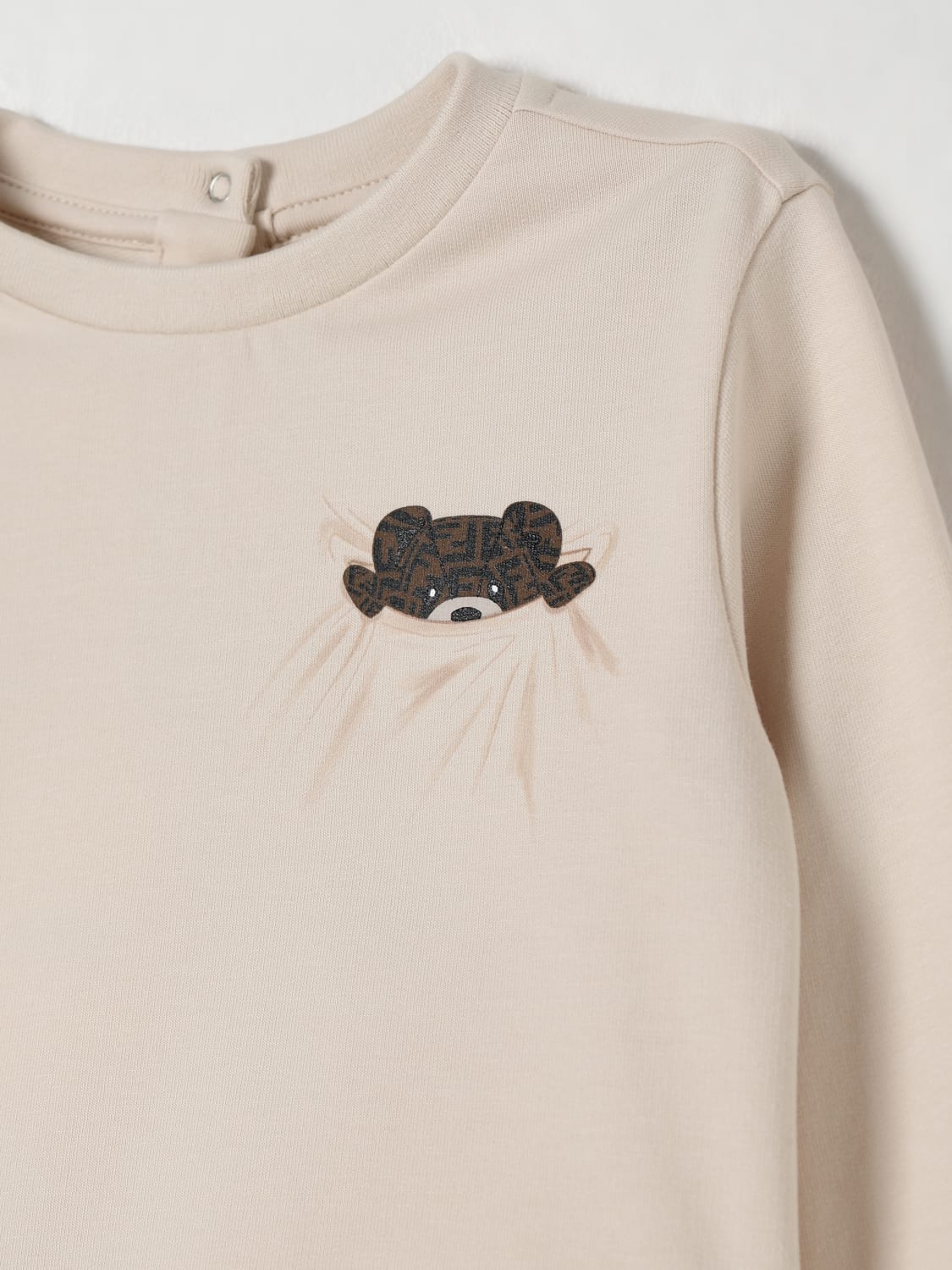 FENDI SWEATER: Sweater kids Fendi, Beige - Img 3