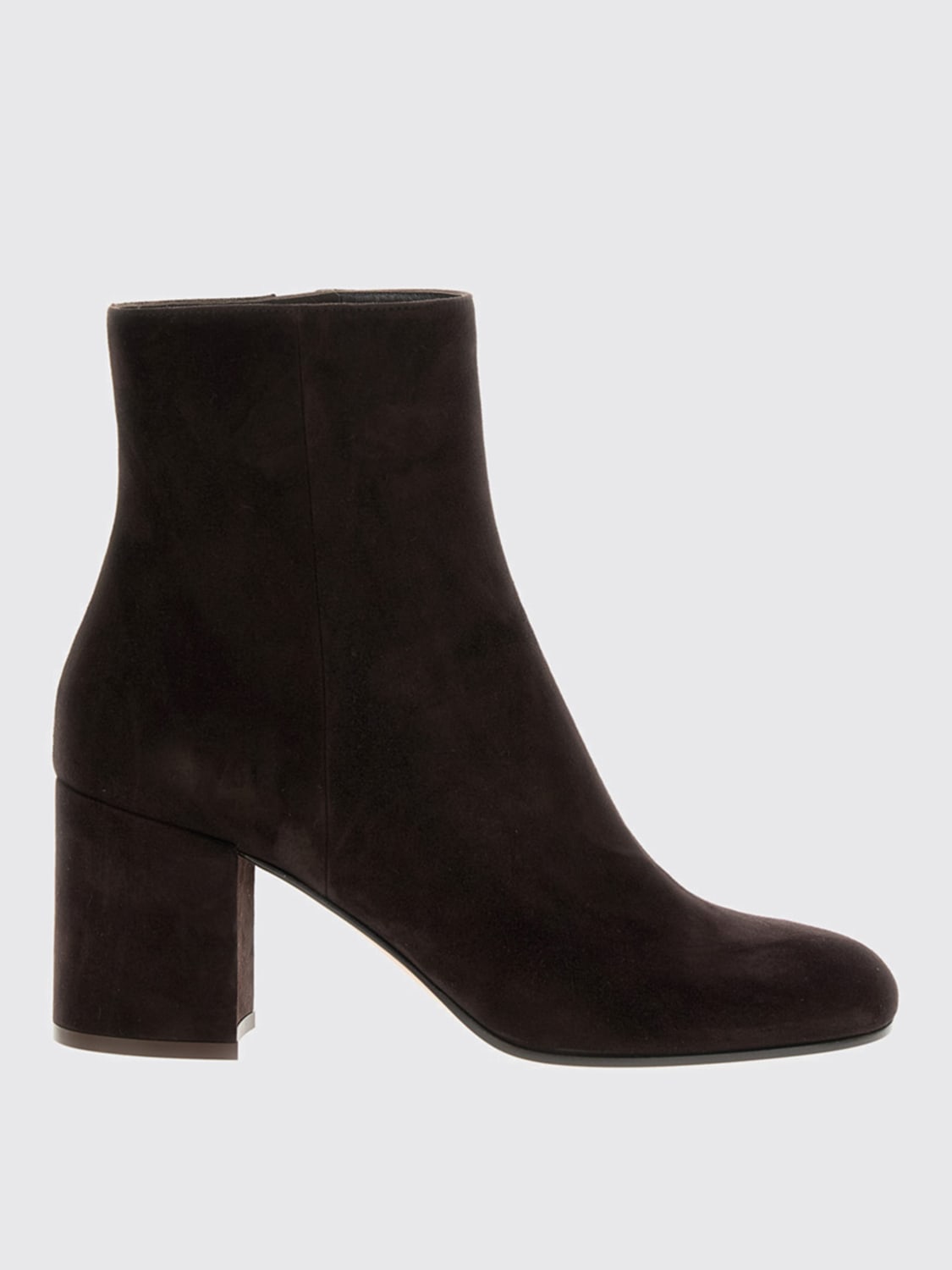 GIANVITO ROSSI BOTTES: Bottines plates femme Gianvito Rossi, Marron - Img 1
