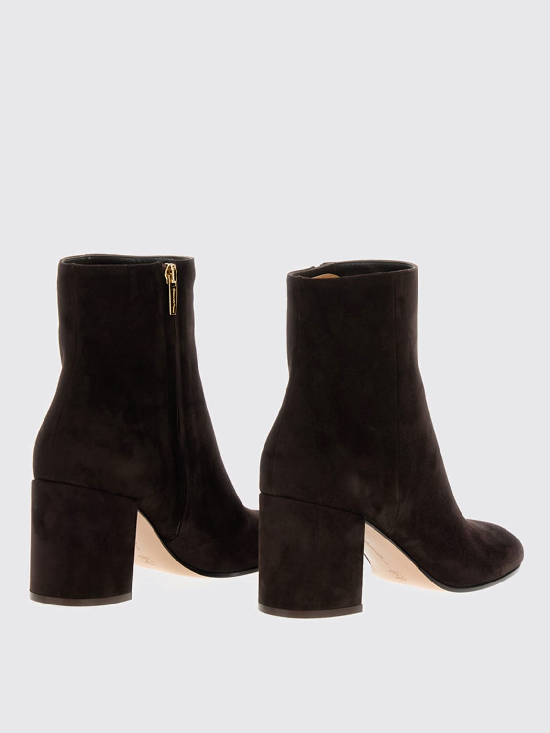 GIANVITO ROSSI BOTTES: Bottines plates femme Gianvito Rossi, Marron - Img 3