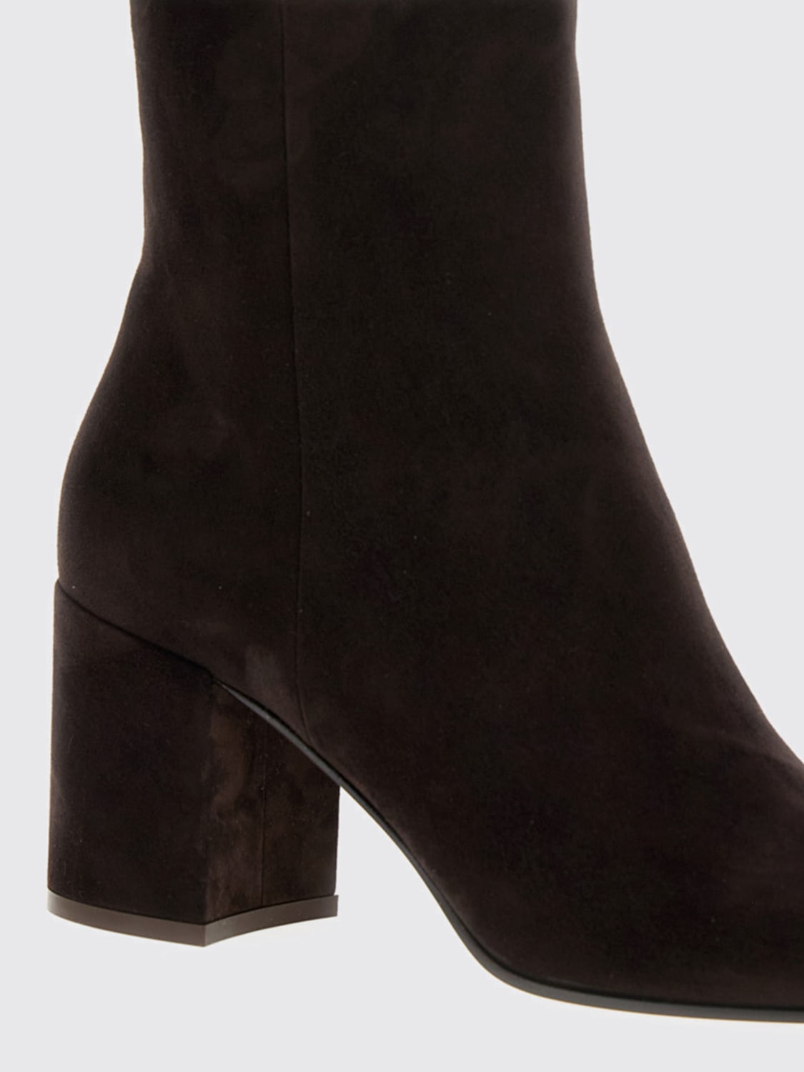 GIANVITO ROSSI BOTTES: Bottines plates femme Gianvito Rossi, Marron - Img 4