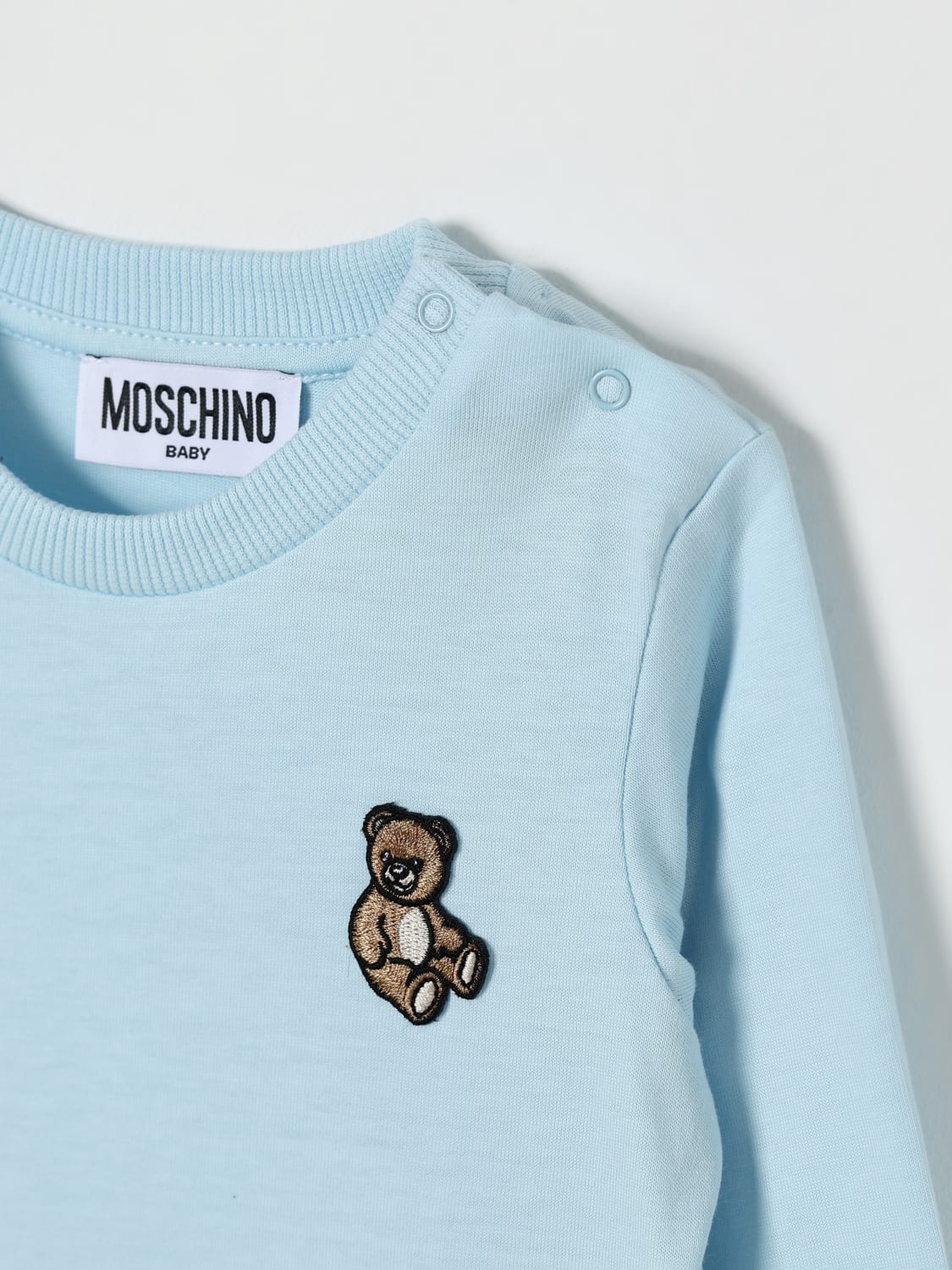 MOSCHINO T-SHIRT: T-shirt kids Moschino, Sky Blue - Img 3