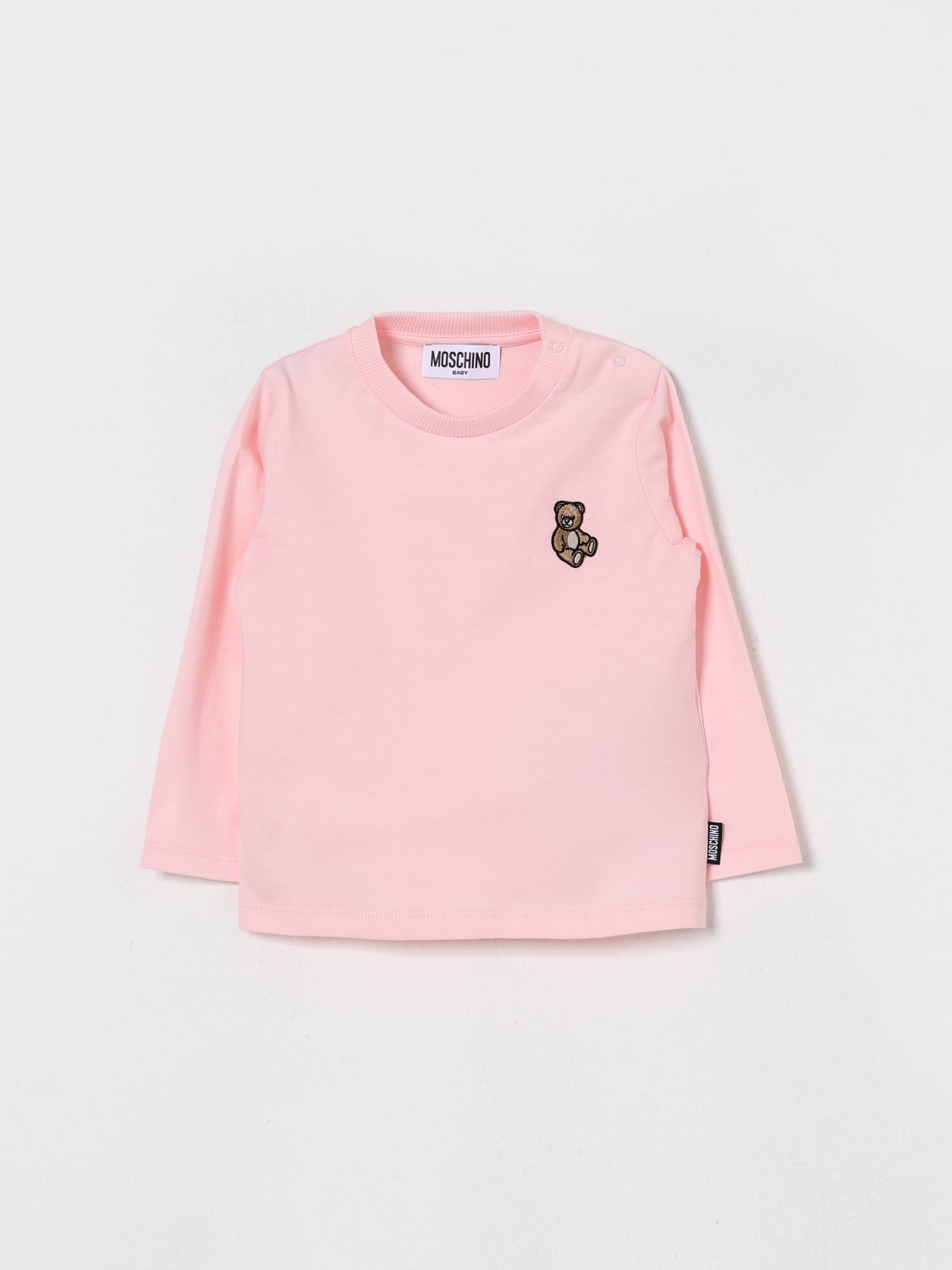 MOSCHINO T-SHIRT: T-shirt kids Moschino, Blush Pink - Img 1