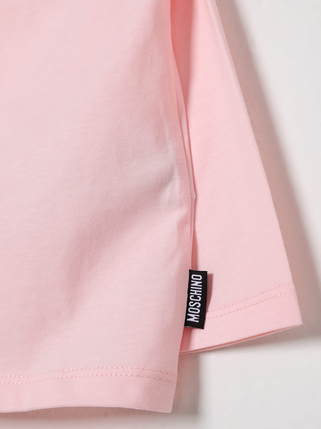 MOSCHINO T-SHIRT: T-shirt kids Moschino, Blush Pink - Img 3