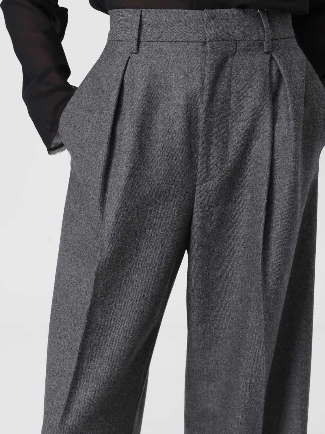 MM6 MAISON MARGIELA PANTS: Jeans woman Mm6 Maison Margiela, Grey - Img 5