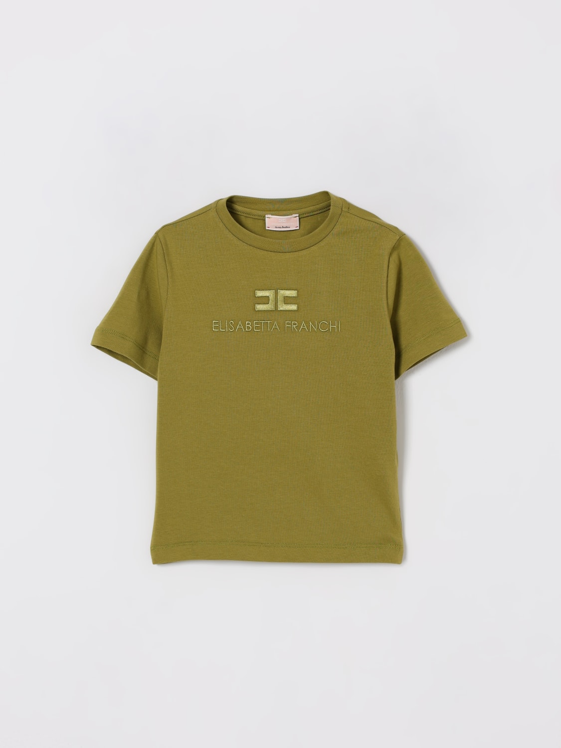 ELISABETTA FRANCHI LA MIA BAMBINA ФУТБОЛКА: Футболка Детское Elisabetta Franchi La Mia Bambina, Зеленый - Img 1